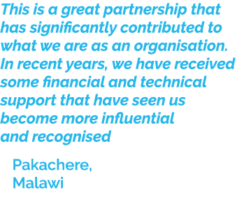 This is a great partnership that has significantly contributed to what we are as an organisation. In recent years, we...