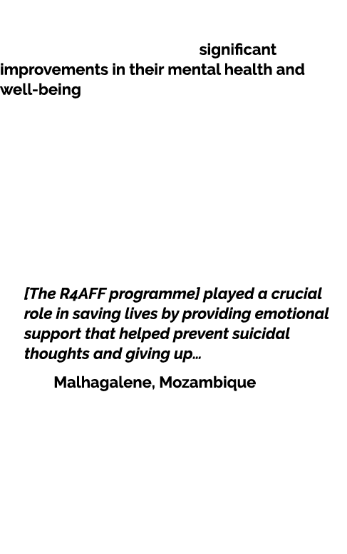 An external evaluation conducted in 2023 found that adolescents and young people in Maputo and Matola saw significant...
