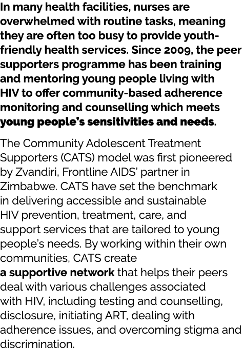 In many health facilities, nurses are overwhelmed with routine tasks, meaning they are often too busy to provide yout...