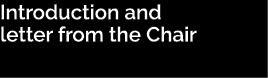 Introduction and letter from the Chair 