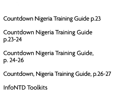 Where Countdown Nigeria Training Guide p.23 Countdown Nigeria Training Guide p.23 24 Countdown Nigeria Training Guide...