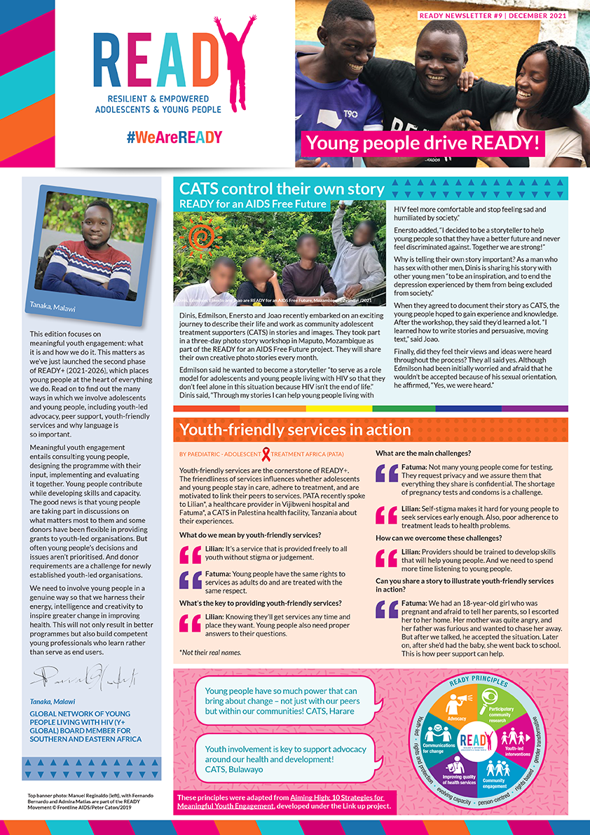 READY newsletter - Frontline AIDS : Frontline AIDS