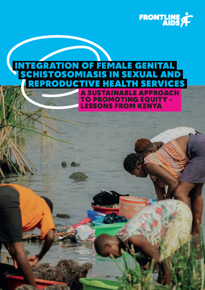 A cover showing women washing clothes in a lake in Homa Bay, Kenya.